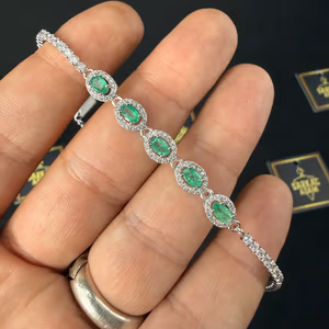 Kolombiya Zümrüt Künye Gümüş AAA - Orijinal Şifalı Kristal - Görsel 2