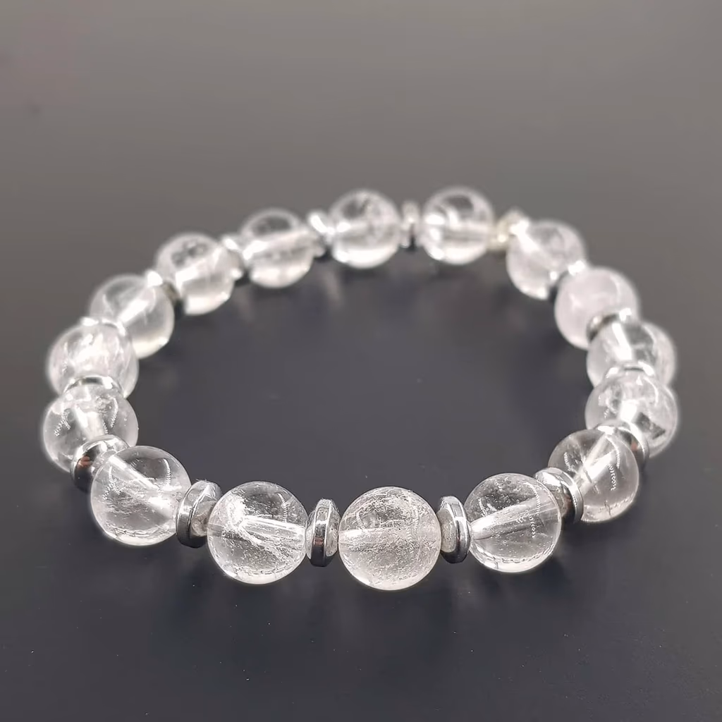 Kristal Kuvars Bileklik 8mm İncele ve Satın Al Kristal Kuvars Bileklik 8mm - Orijinal Doğal Taş ve Şifa Kristali Görsel 1