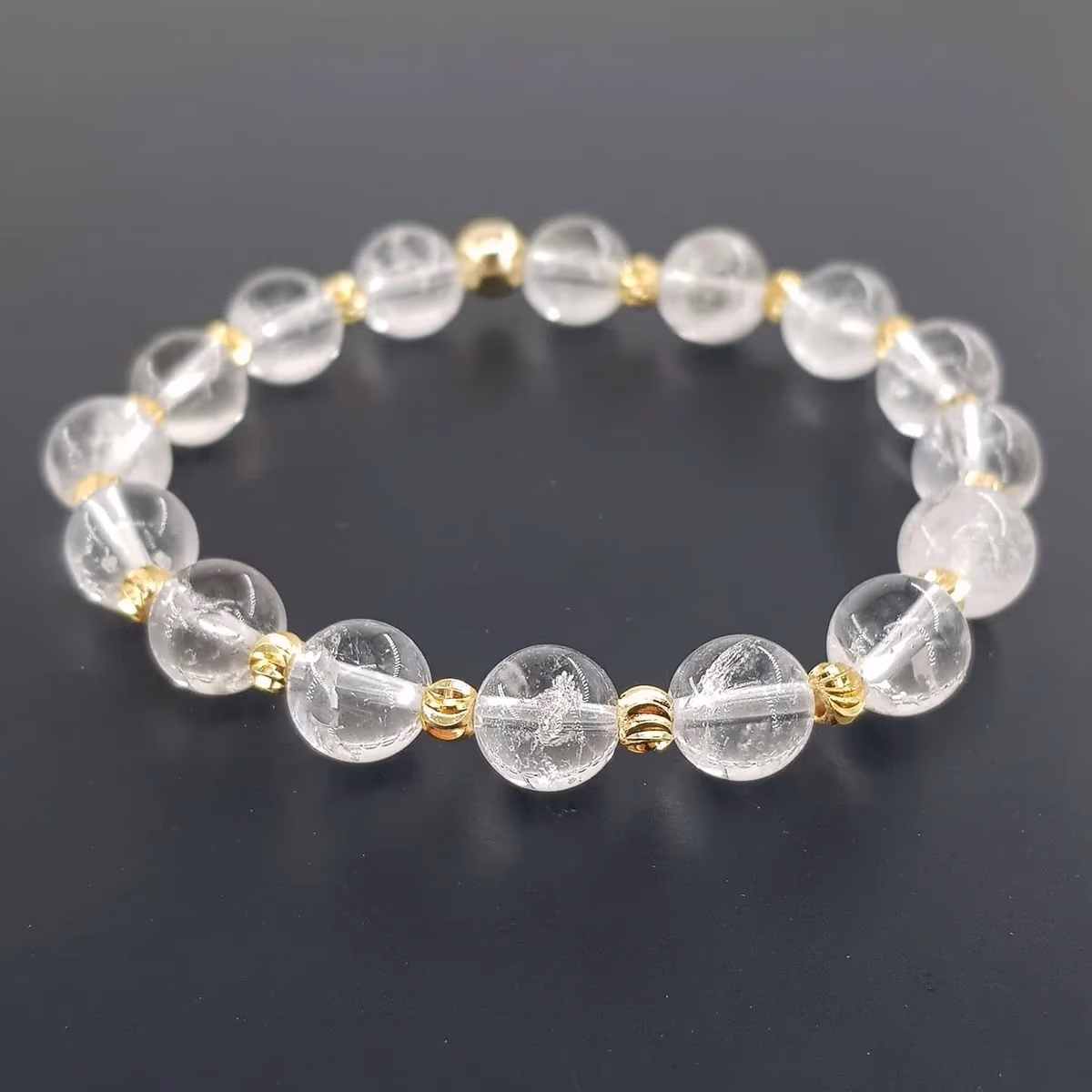 Kristal Kuvars Bileklik 8mm