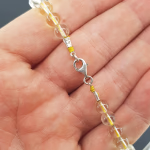 Kristal Kuvars Bileklik (Gümüş) 6mm Orijinal Kristal Detay Görseli 2