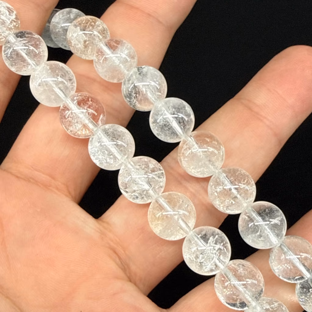 Kristal Kuvars Dizi 10mm İncele ve Satın Al Kristal Kuvars Dizi 10mm - Orijinal Doğal Taş ve Şifa Kristali Görsel 1