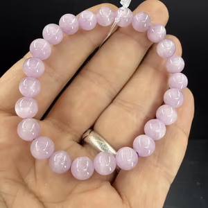 Kunzit Bileklik 8mm - Orijinal Şifalı Kristal - Görsel 1