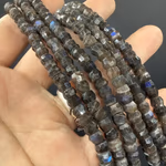Labradorit Rondela Faset Dizi 6mm Orijinal Kristal Detay Görseli 1