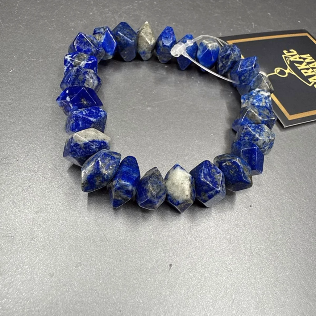 Lapis Lazuli 10x8 Bileklik - Orijinal Doğal Taş ve Şifa Kristali Görsel 1