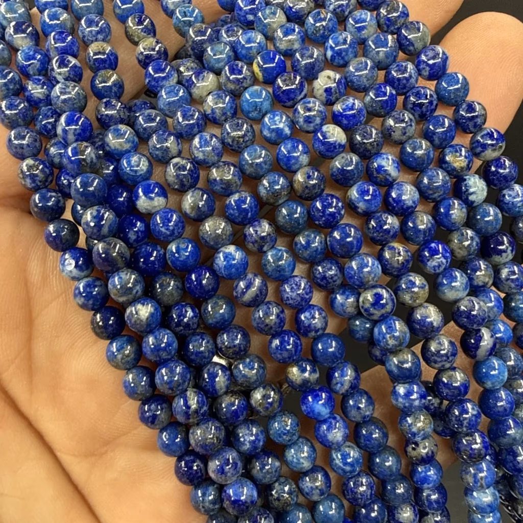 Lapis Lazuli Dizi 4 mm İncele ve Satın Al Lapis Lazuli Dizi 4 mm - Orijinal Doğal Taş ve Şifa Kristali Görsel 1