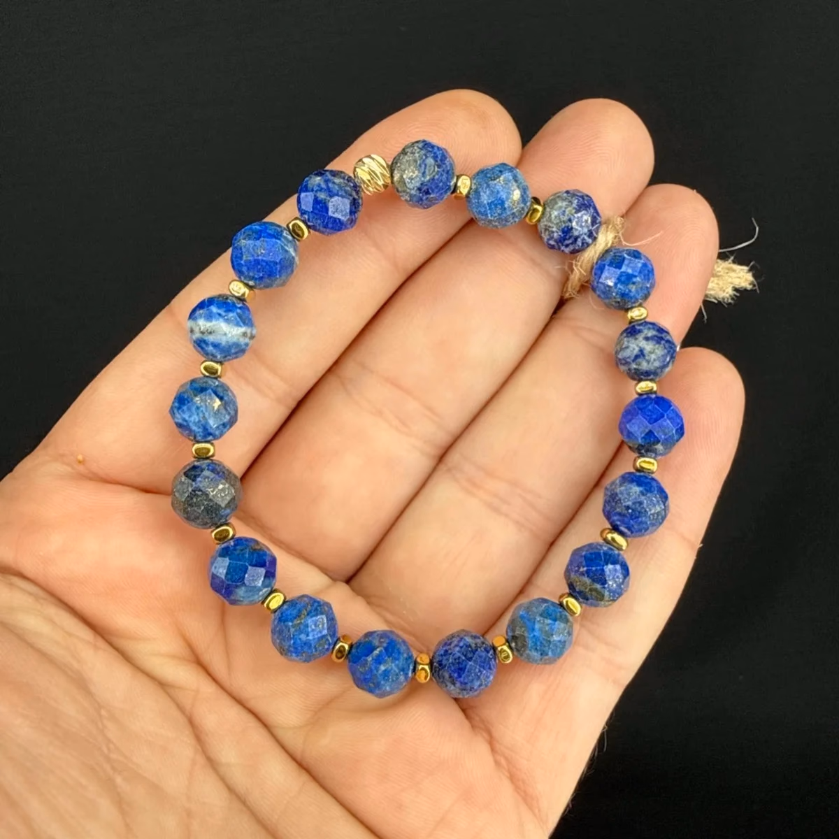 Lapis Lazuli Faset Bileklik 8 mm