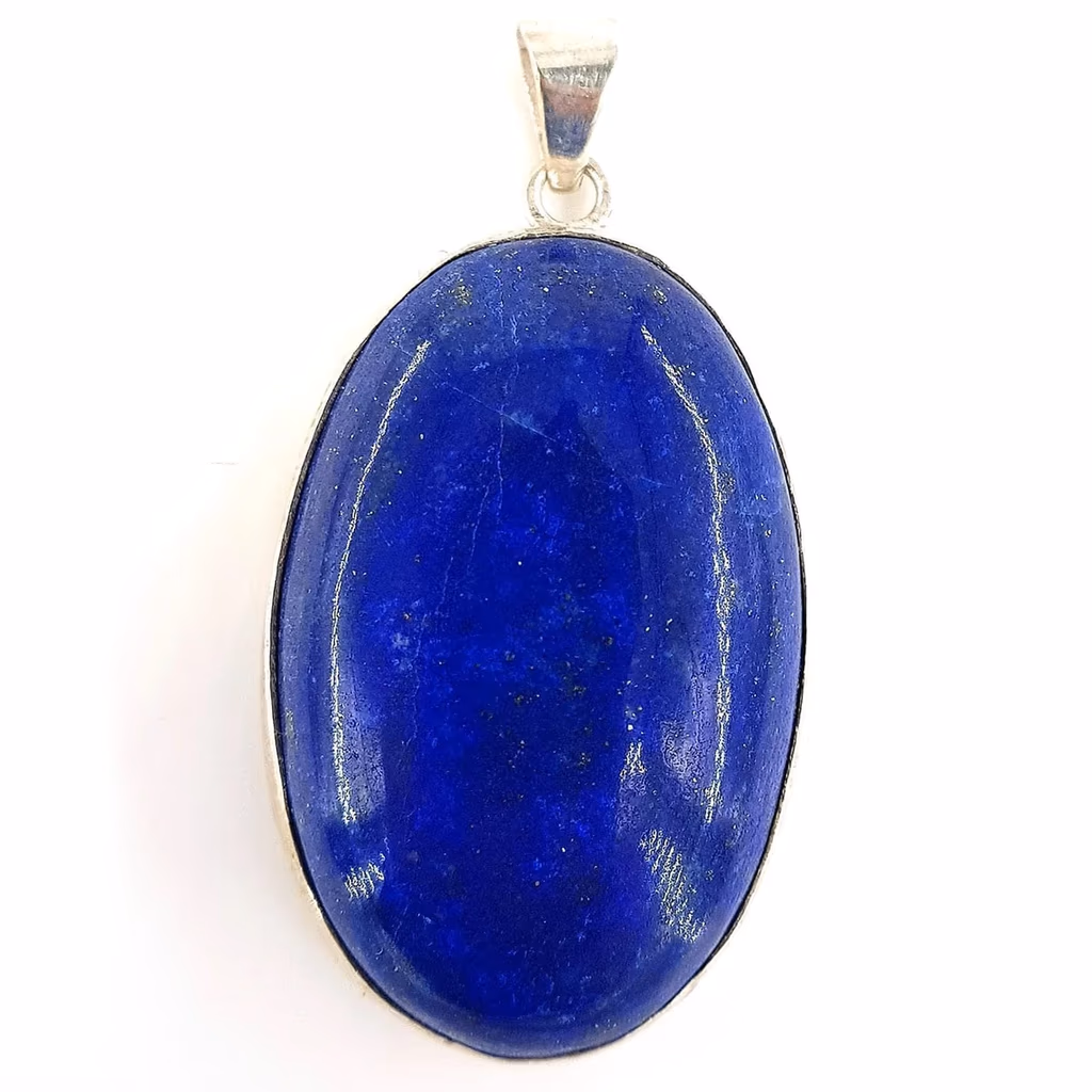Lapis Lazuli Kolye Ucu (Gümüş) İncele ve Satın Al Lapis Lazuli Kolye Ucu (Gümüş) - Orijinal Doğal Taş ve Şifa Kristali Görsel 1