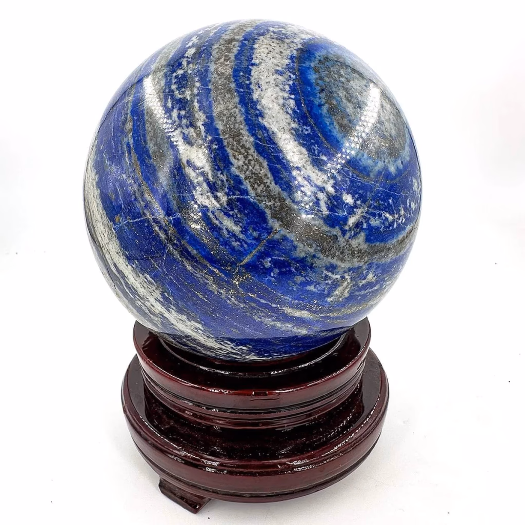 Lapis Lazuli Küre İncele ve Satın Al Lapis Lazuli Küre - Orijinal Doğal Taş ve Şifa Kristali Görsel 1