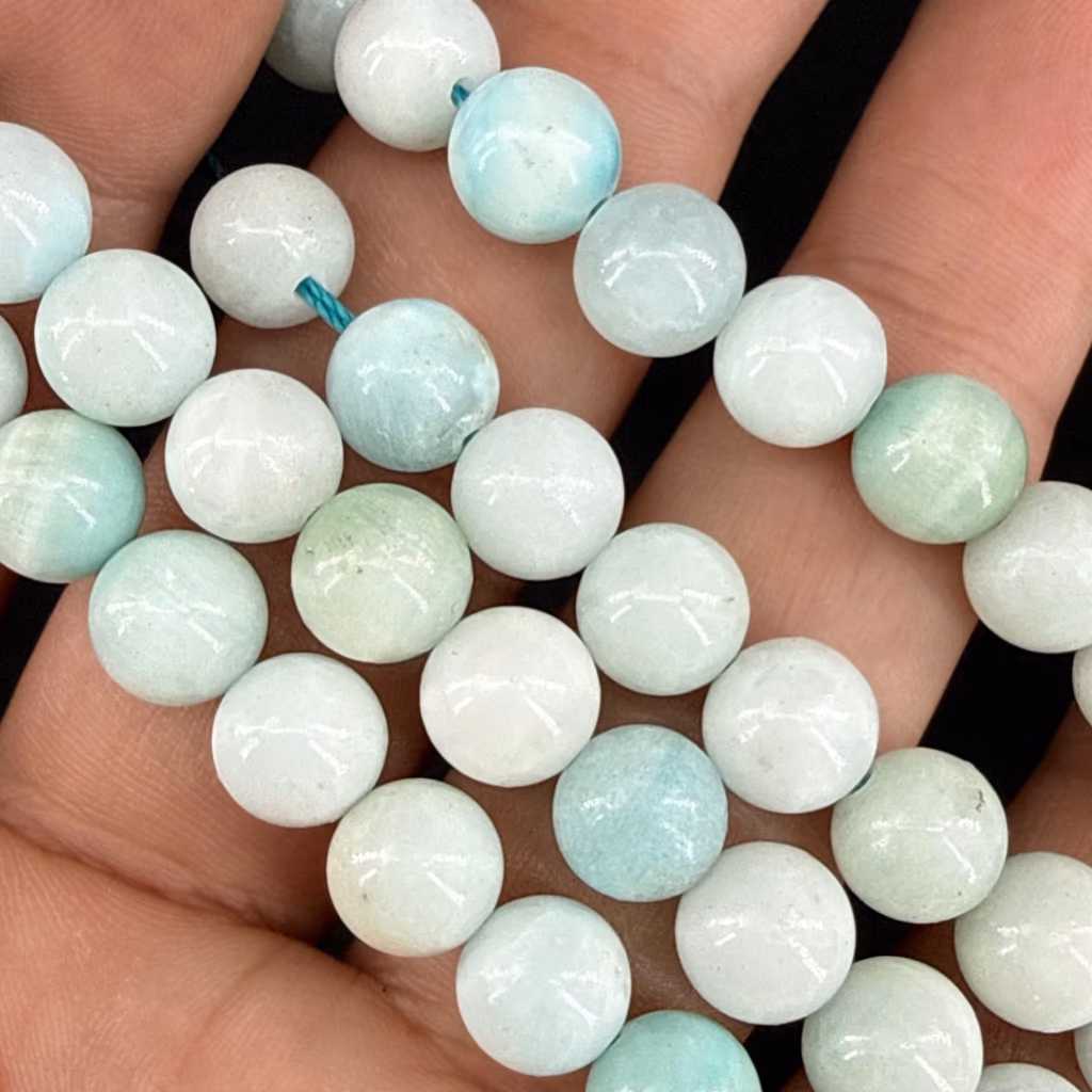 Larimar Dizi 8mm İncele ve Satın Al Larimar Dizi 8mm - Orijinal Doğal Taş ve Şifa Kristali Görsel 1