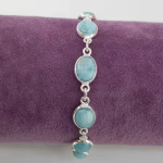 Larimar Künye (Gümüş) Orijinal Kristal Detay Görseli 1