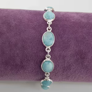 Larimar Künye (Gümüş) - Orijinal Şifalı Kristal - Görsel 2