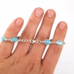 Larimar Künye (Gümüş) Orijinal Kristal Detay Görseli 3