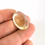 Limon Kuvars Kabaşon 6A+ K093 Orijinal Kristal Detay Görseli 2