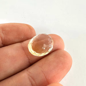 Limon Kuvars Kabaşon 6A+ K103 - Orijinal Şifalı Kristal - Görsel 2