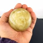 Limon Kuvars Küre Orijinal Kristal Detay Görseli 2