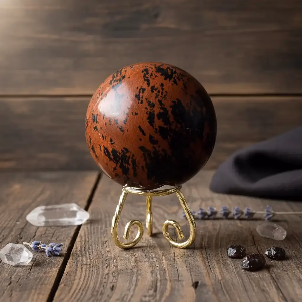 Mahogany Obsidiyen Küre İncele ve Satın Al Mahogany Obsidiyen Küre - Orijinal Doğal Taş ve Şifa Kristali Görsel 1