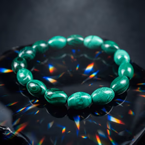 Malakit Bileklik 8mm AAA - Orijinal Şifalı Kristal - Görsel 2