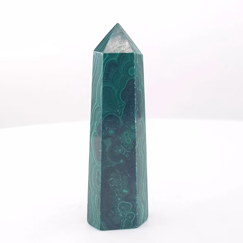 Malakit Obelisk İncele ve Satın Al Malakit Obelisk - Orijinal Doğal Taş ve Şifa Kristali Görsel 1