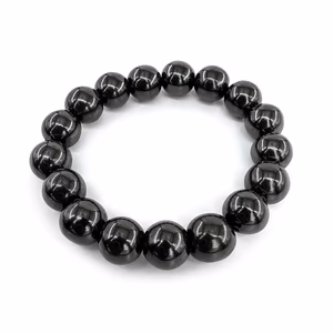 Manyetit Bileklik 12mm - Orijinal Şifalı Kristal - Görsel 1