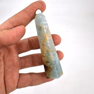 Mavi Kalsit Obelisk - Orijinal Şifalı Kristal - Görsel 1