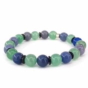 Mix Aventurin Bileklik 8mm - Orijinal Şifalı Kristal - Görsel 1