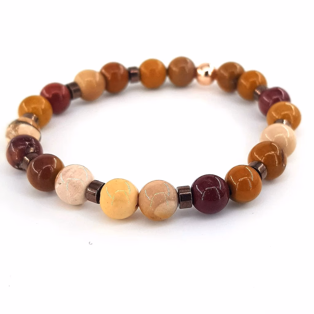 Mokait Jasper Bileklik 8mm İncele ve Satın Al Mokait Jasper Bileklik 8mm - Orijinal Doğal Taş ve Şifa Kristali Görsel 1