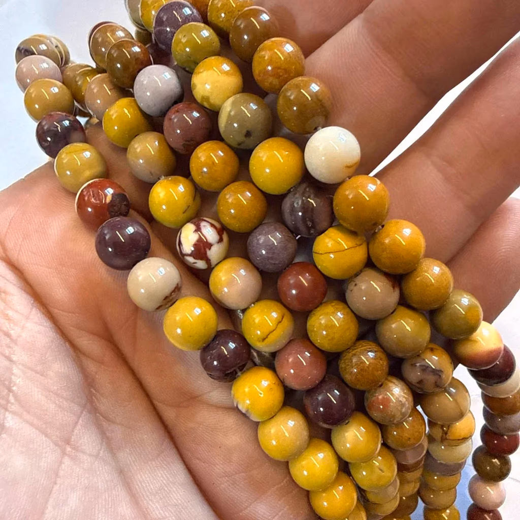 Mokait Jasper Dizi 8 mm İncele ve Satın Al Mokait Jasper Dizi 8 mm - Orijinal Doğal Taş ve Şifa Kristali Görsel 1