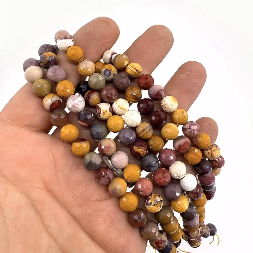 Mokait Jasper Faset Dizi 8mm İncele ve Satın Al Mokait Jasper Faset Dizi 8mm - Orijinal Doğal Taş ve Şifa Kristali Görsel 1