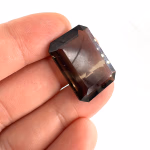 Morion Dumanlı Kuvars Kabaşon 6A+ K057 Orijinal Kristal Detay Görseli 2