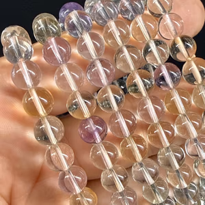 Multi Topaz Bileklik AA+ 8mm - Orijinal Şifalı Kristal - Görsel 1