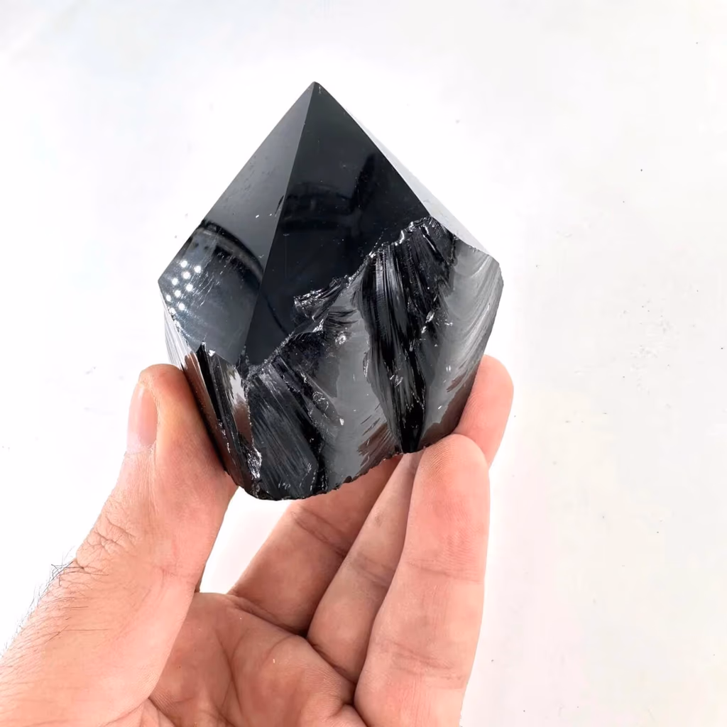 Obsidiyen Power Point İncele ve Satın Al Obsidiyen Power Point - Orijinal Doğal Taş ve Şifa Kristali Görsel 1