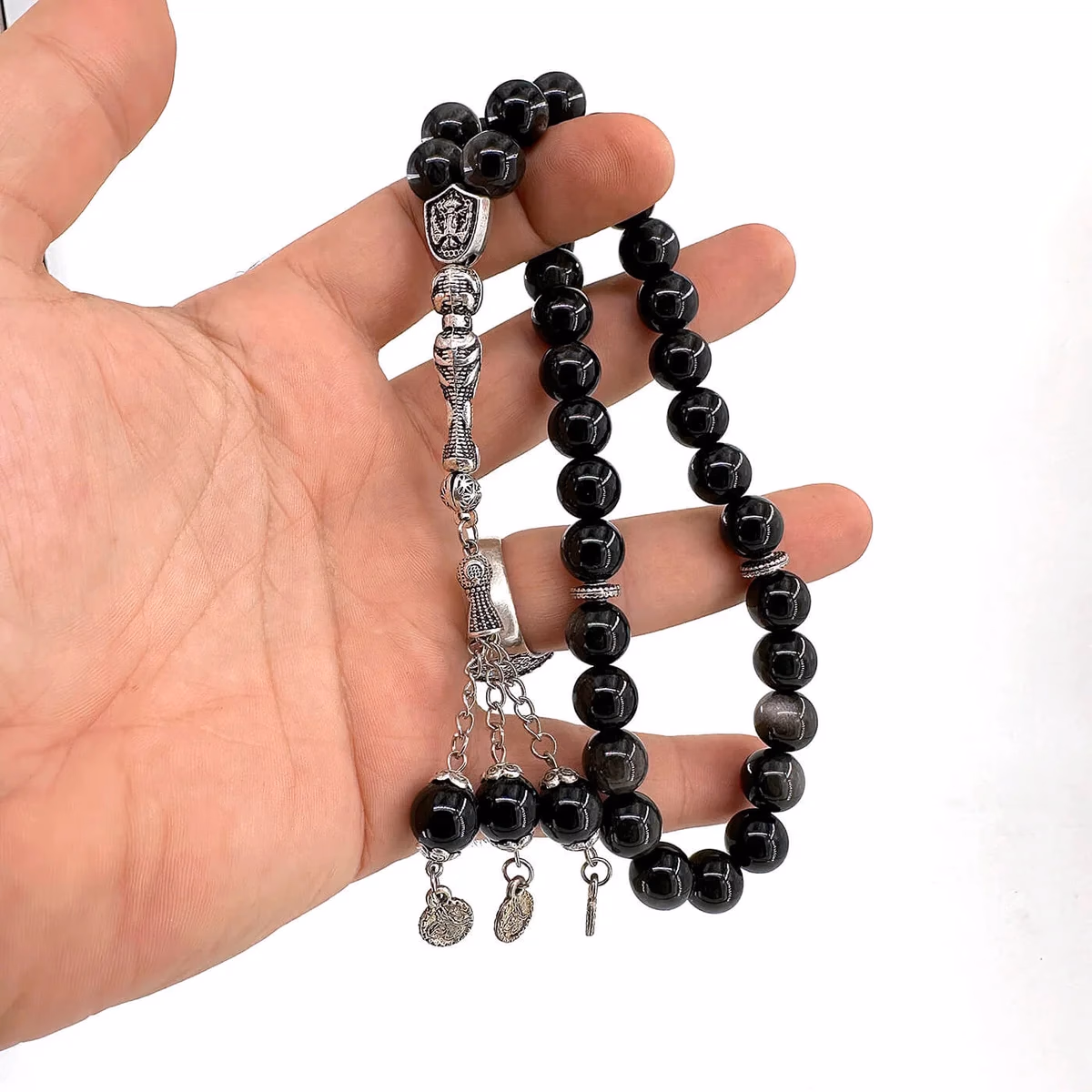 Obsidyen Doğaltaş Tesbih 10mm
