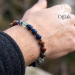 Oğlak Burcu Unisex Bileklik 8mm Orijinal Kristal Detay Görseli 1