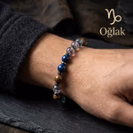 Oğlak Burcu Unisex Bileklik 8mm Orijinal Kristal Detay Görseli 4