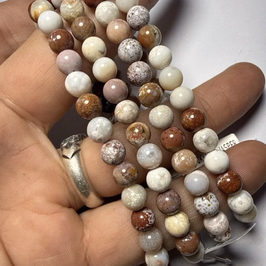 Okyanus Jasper Bileklik 6 mm İncele ve Satın Al Okyanus Jasper Bileklik 6 mm - Orijinal Doğal Taş ve Şifa Kristali Görsel 1