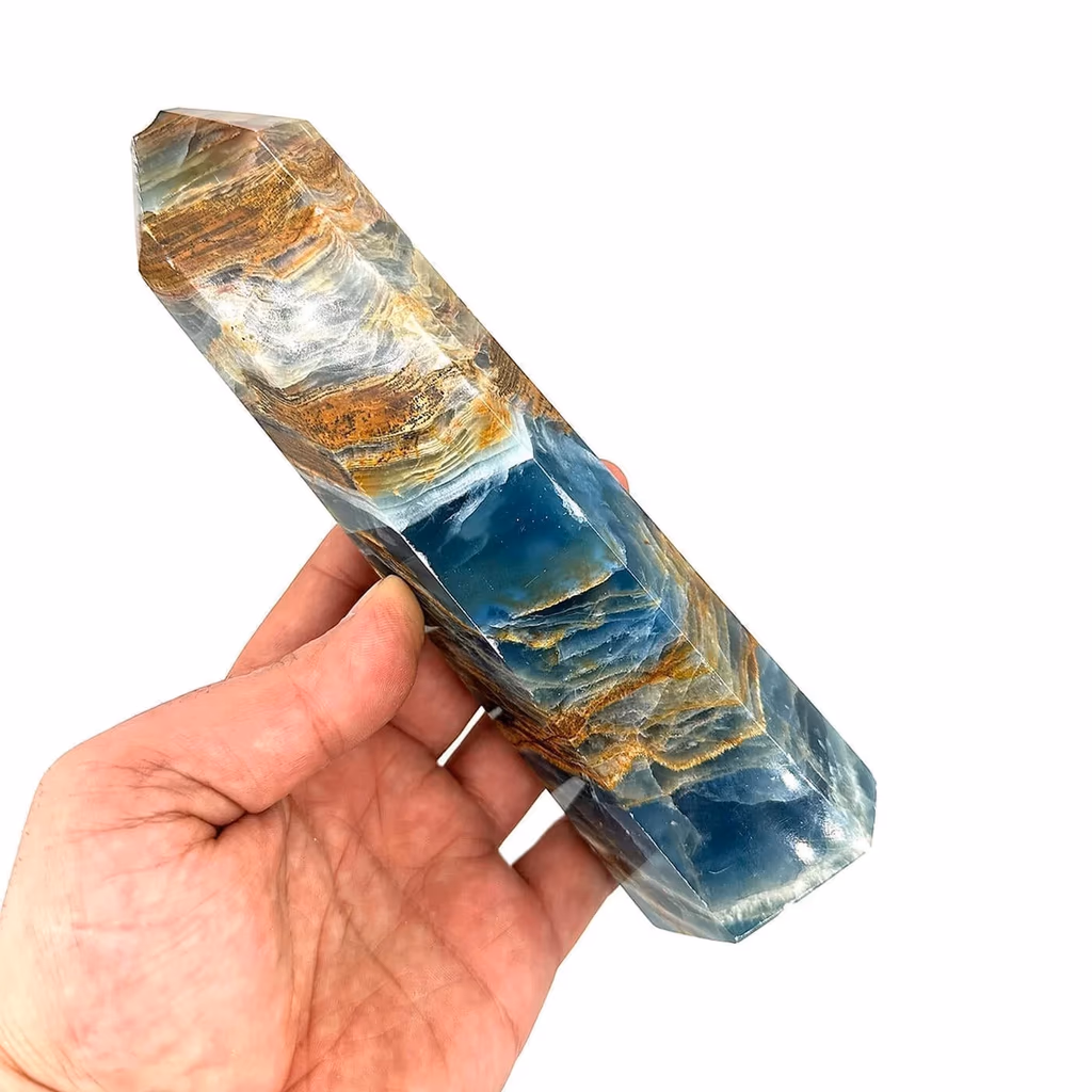 Okyanus Jasper Obelisk İncele ve Satın Al Okyanus Jasper Obelisk - Orijinal Doğal Taş ve Şifa Kristali Görsel 1