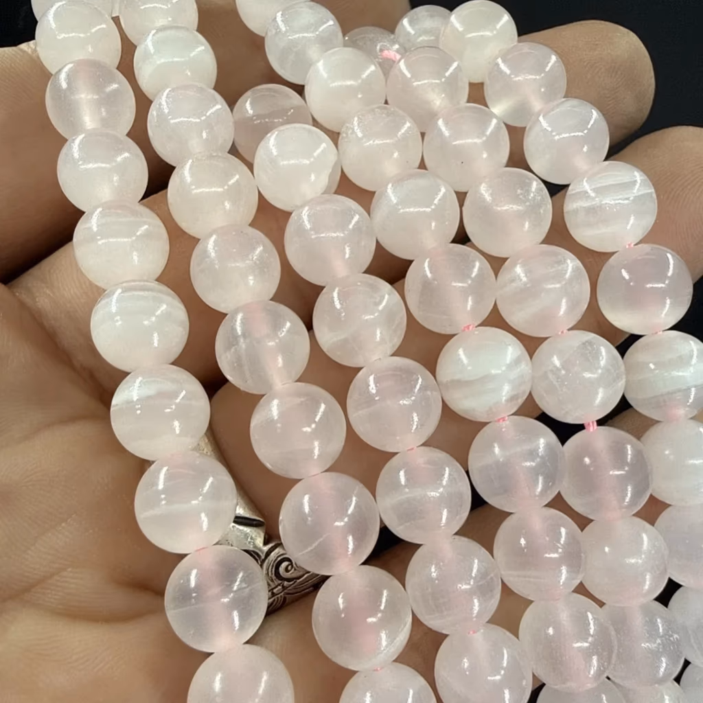 Pembe Kalsit Dizi 8 mm İncele ve Satın Al Pembe Kalsit Dizi 8 mm - Orijinal Doğal Taş ve Şifa Kristali Görsel 1