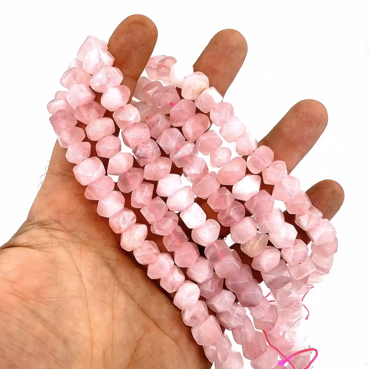 Pembe Kuvars Amorf Dizi 10mm
