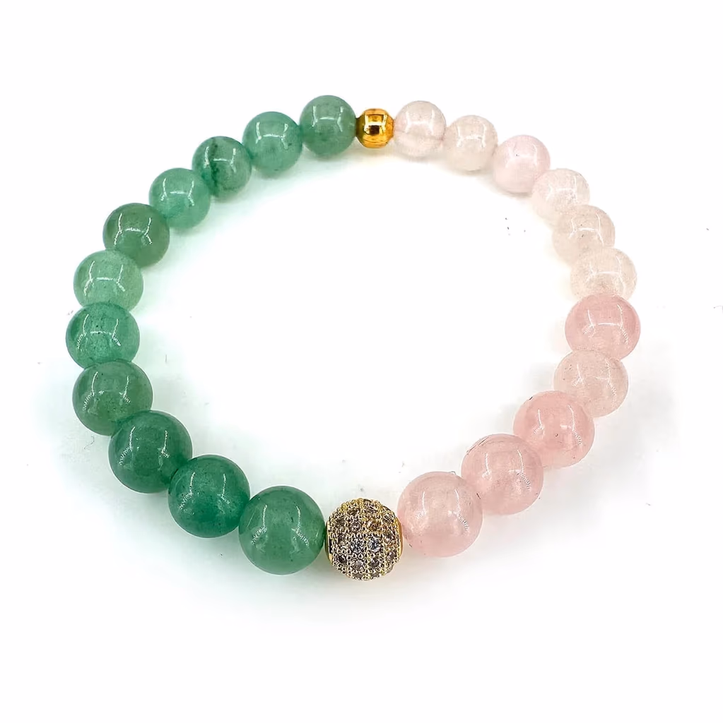 Pembe Kuvars / Aventurin Bileklik 8mm İncele ve Satın Al Pembe Kuvars / Aventurin Bileklik 8mm - Orijinal Doğal Taş ve Şifa Kristali Görsel 1