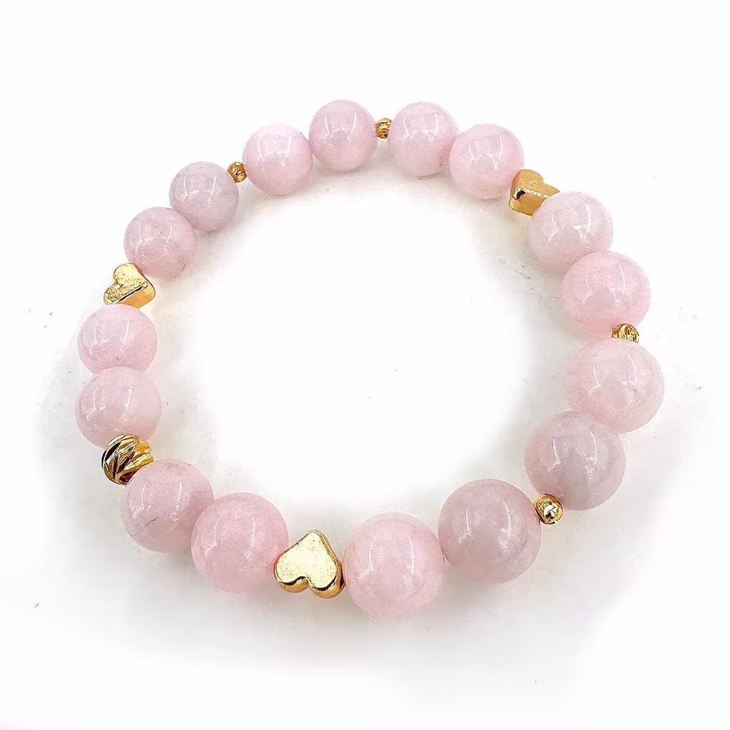 Pembe Kuvars Bileklik AA+ 8mm İncele ve Satın Al Pembe Kuvars Bileklik AA+ 8mm - Orijinal Doğal Taş ve Şifa Kristali Görsel 1