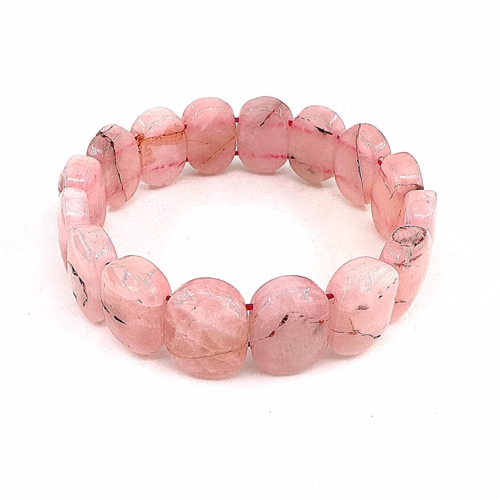 Pembe Kuvars Bileklik Rolex AA İncele ve Satın Al Pembe Kuvars Bileklik Rolex AA - Orijinal Doğal Taş ve Şifa Kristali Görsel 1