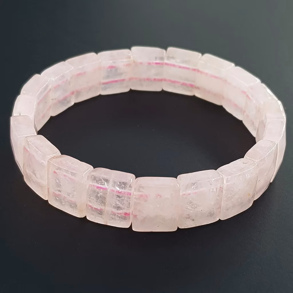 Pembe Kuvars Bileklik Rolex İncele ve Satın Al Pembe Kuvars Bileklik Rolex - Orijinal Doğal Taş ve Şifa Kristali Görsel 1