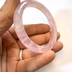 Pembe Kuvars Bilezik Orijinal Kristal Detay Görseli 3