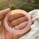 Pembe Kuvars Bilezik Orijinal Kristal Detay Görseli 5
