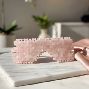 Pembe Kuvars Doğaltaş Yüz Maskesi - Orijinal Şifalı Kristal - Görsel 2