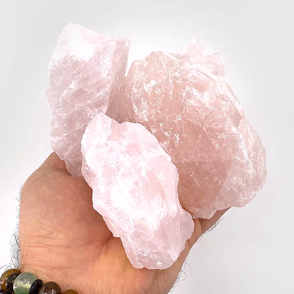Pembe Kuvars Ham Parça İncele ve Satın Al Pembe Kuvars Ham Parça - Orijinal Doğal Taş ve Şifa Kristali Görsel 1