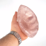 Pembe Kuvars Kase Orijinal Kristal Detay Görseli 3