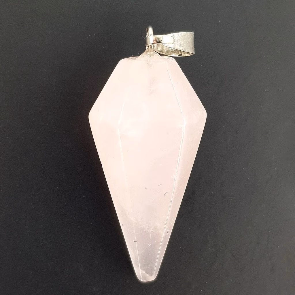 Pembe Kuvars Kolye Ucu / Pandül İncele ve Satın Al Pembe Kuvars Kolye Ucu / Pandül - Orijinal Doğal Taş ve Şifa Kristali Görsel 1