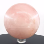 Pembe Kuvars Küre Orijinal Kristal Detay Görseli 1