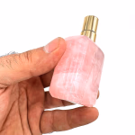 Pembe Kuvars Parfüm Şişesi Orijinal Kristal Detay Görseli 2